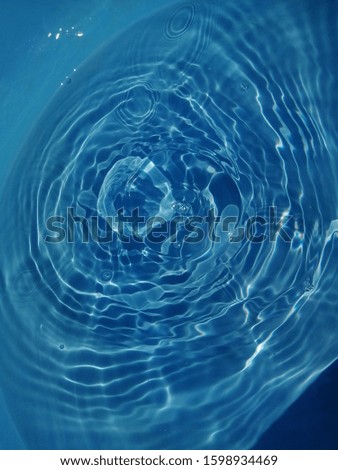 Wave blue water effected by sunlight