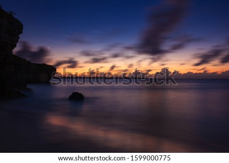 This is the sunset view at Miyako island in Okinawa Prefecture, Japan.