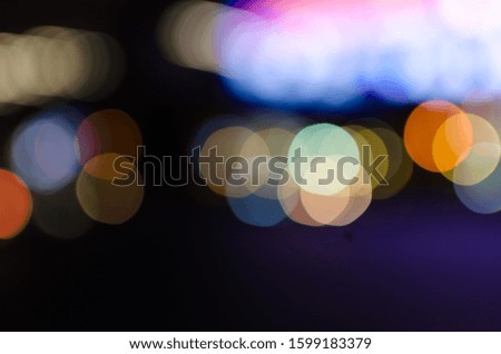 Abstract Bokeh background of defocused glittering lights. Christmas, Party, New Year background pattern concept. banner