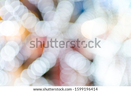 Abstract Bokeh background of defocused glittering lights. Christmas, Party, New Year background pattern concept. banner