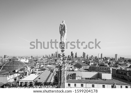 
Rooftop view of Milan Duomo