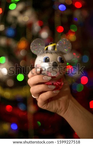 Christmas Toy - Mouse / Christmas Manicure