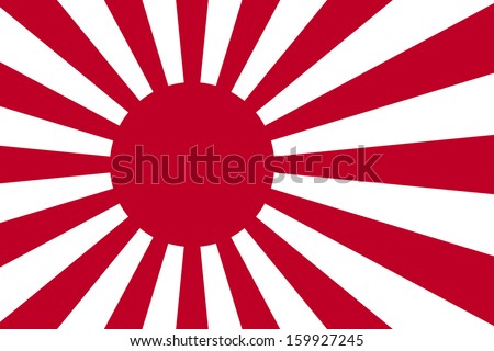 original and simple Japan old flag isolated vector in official colors and Proportion Correctly Royalty-Free Stock Photo #159927245