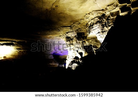 A cave situated at Belum, Kurnool AP in India