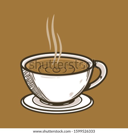 Illustration of a Cup of Coffee.