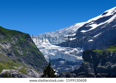 mountains around grindelwald in Switzerland