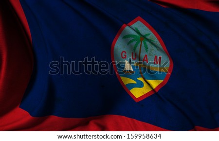 Grunge flag of Guam Royalty-Free Stock Photo #159958634