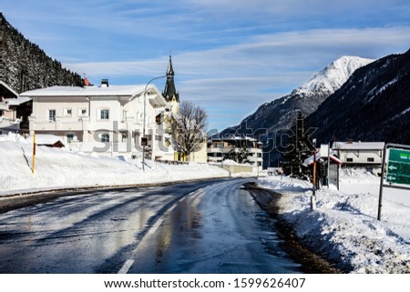 Winter alpine fairytale landscape in Austria