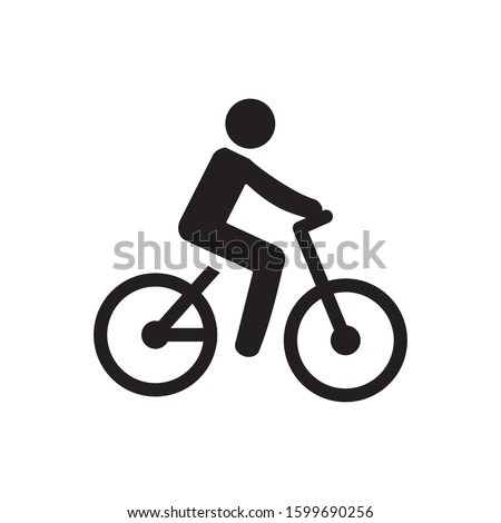 bicycle icon, vector trendy design