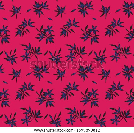 Colourful Tropical Floral seamless Pattern for fashion prints 
