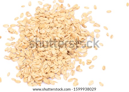 Oatmeal  isolated on a white background