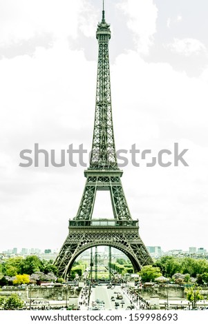 Eiffel tower, Paris (vintage)