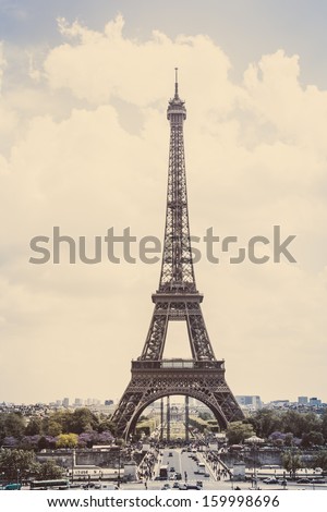 Eiffel tower, Paris (vintage)