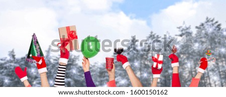 Christmas background objects