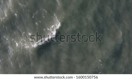 Top Down View of the tide and waves