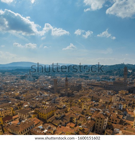 Florence panoramic view from Duomo tower