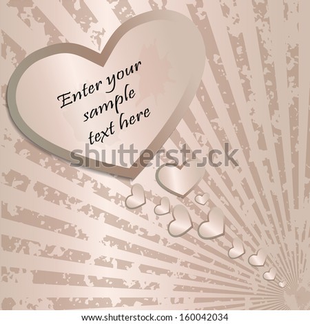 Abstract background with heart