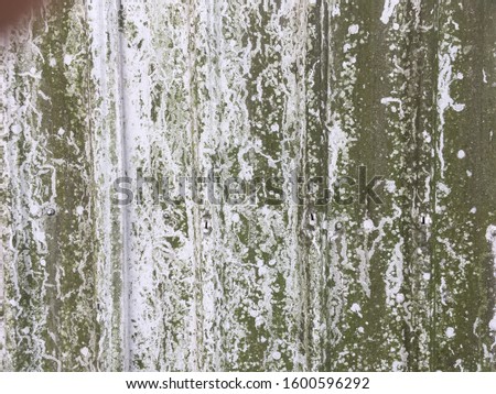 Wall (green background with white spots) (Iron sheet)