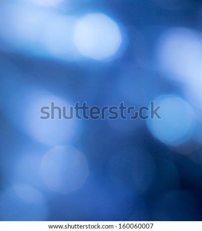 beautiful blue bokeh as background