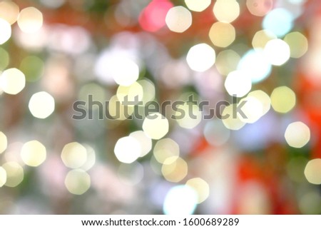 Abstract multicolored  blurred colorful christmas lights background