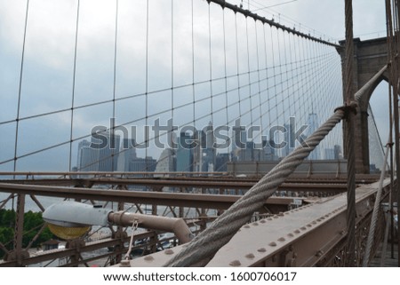 Skyline view from Brooklyn Bridge