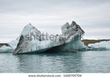 Iceberg in the Iceland Jokulsarlon Glacier Lagoon
