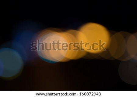 Light or Bokeh light at night