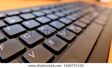 Black Keyboard in close up