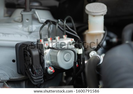 System ABS in my car Royalty-Free Stock Photo #1600791586