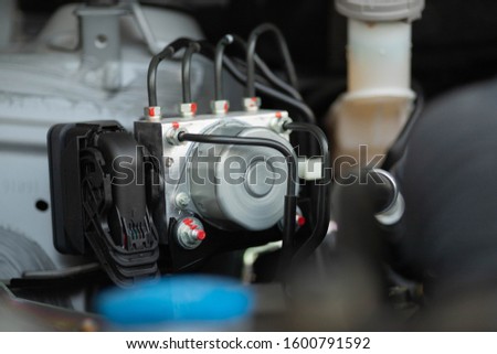 System ABS in my car Royalty-Free Stock Photo #1600791592