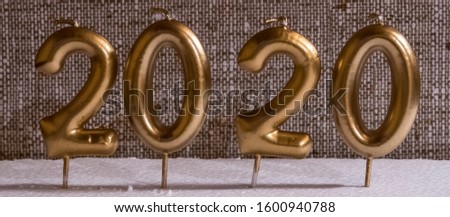 Turin,Italy-December 29, 2019: Happy New Year 2020- Symbol from number 2020 with background