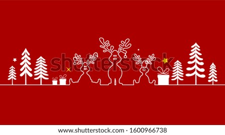 Winter Christmas Celebration Silhouette Vector