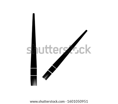 Paint brush icon vector, solid logo illustration, pictogram isolated