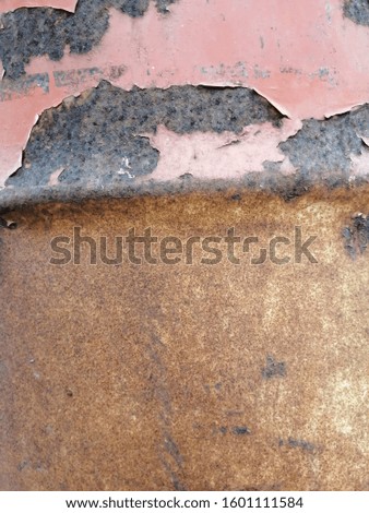 The rustic damaged to wall on yellow background