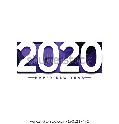Happy new year 2020 stylish greeting background