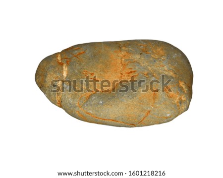 Multicolored stones on white background 