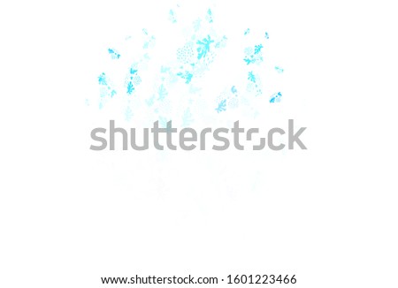 Light BLUE vector background with abstract shapes. Colorful chaotic forms with gradient in modern style. Background for a cell phone.