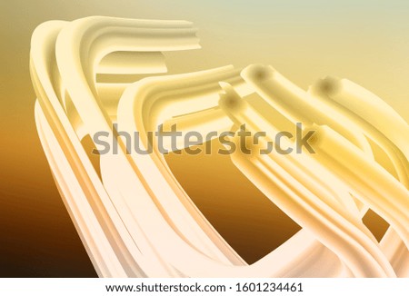 Light Blue, Yellow vector backdrop with curved lines. Colorful abstract illustration with gradient lines. A completely new template for your design.