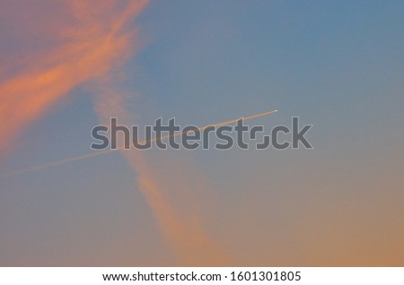 texture of the sky at sunset, background image