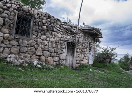 Stone house is used in villages. Since ancient times.