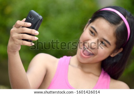 A Beautiful Filipina Youth Selfie
