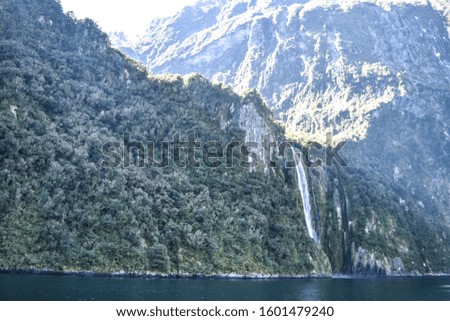 Landscape at Milford Sound in New Zealand