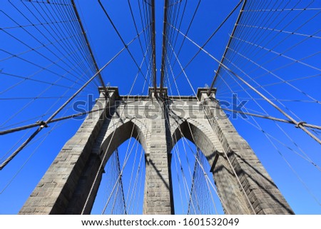 Brooklyn Bridge in New York , USA