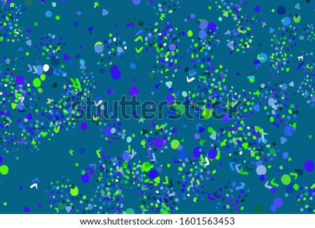 Light Blue, Green vector texture with abstract forms. Decorative design in abstract style with random forms. Background for a cell phone.