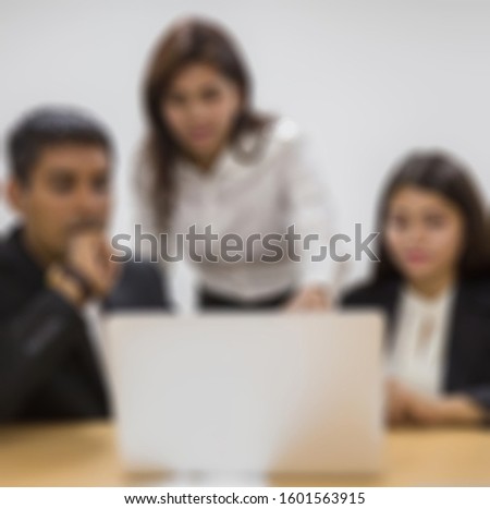 Blurred background of a business people in office .business concept.