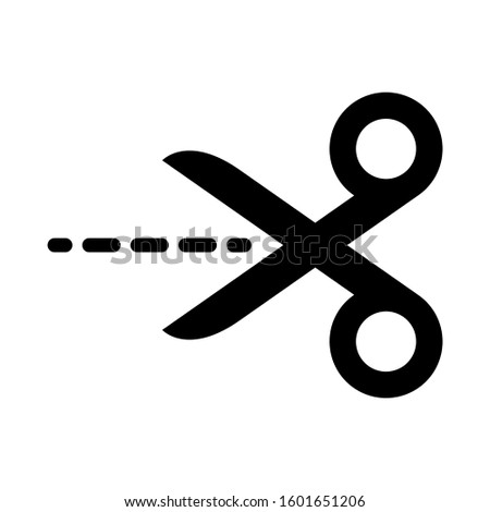 Scissors icon design. Scissors icon in trendy flat style design. Vector illustration.