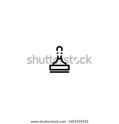 stamp icon isolated sign symbol vector illustration - Collection of high quality black style vector icons
