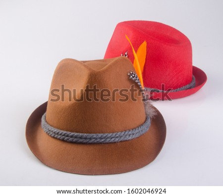 hat or bavarian hat on a background new