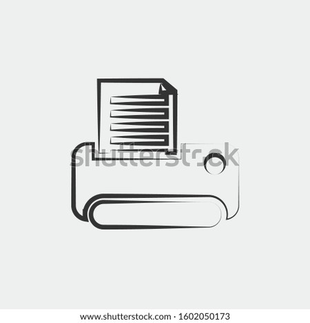 printer icon vector for web and graphic design