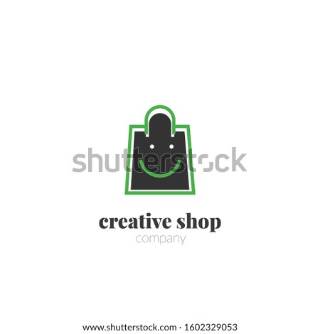 Creative Abstract shop logo design template elements